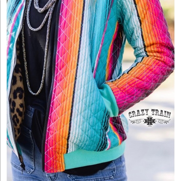 LAST ONE 🐾Crazy Train Reversible Leopard🐾Serape - Picture 2 of 8